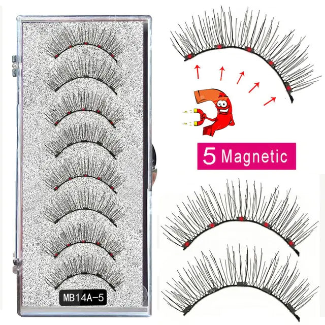 MBA 5 Magnetic Eyelashes Curler Set