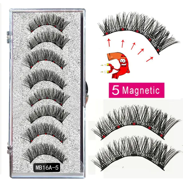 MBA 5 Magnetic Eyelashes Curler Set