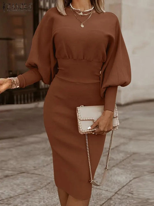 Sleeve Dress Elegant Women